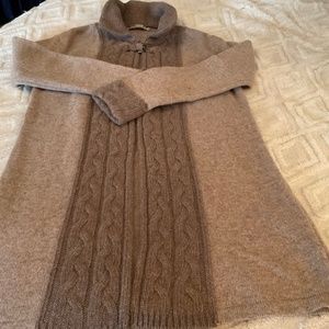 Chiarmente large tunic tan cardigan
